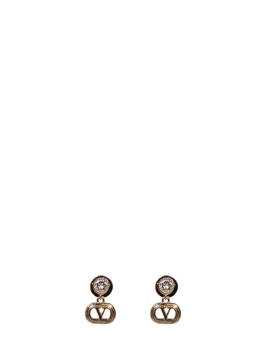 Valentino Garavani Ovalette Earrings — Gold Brass