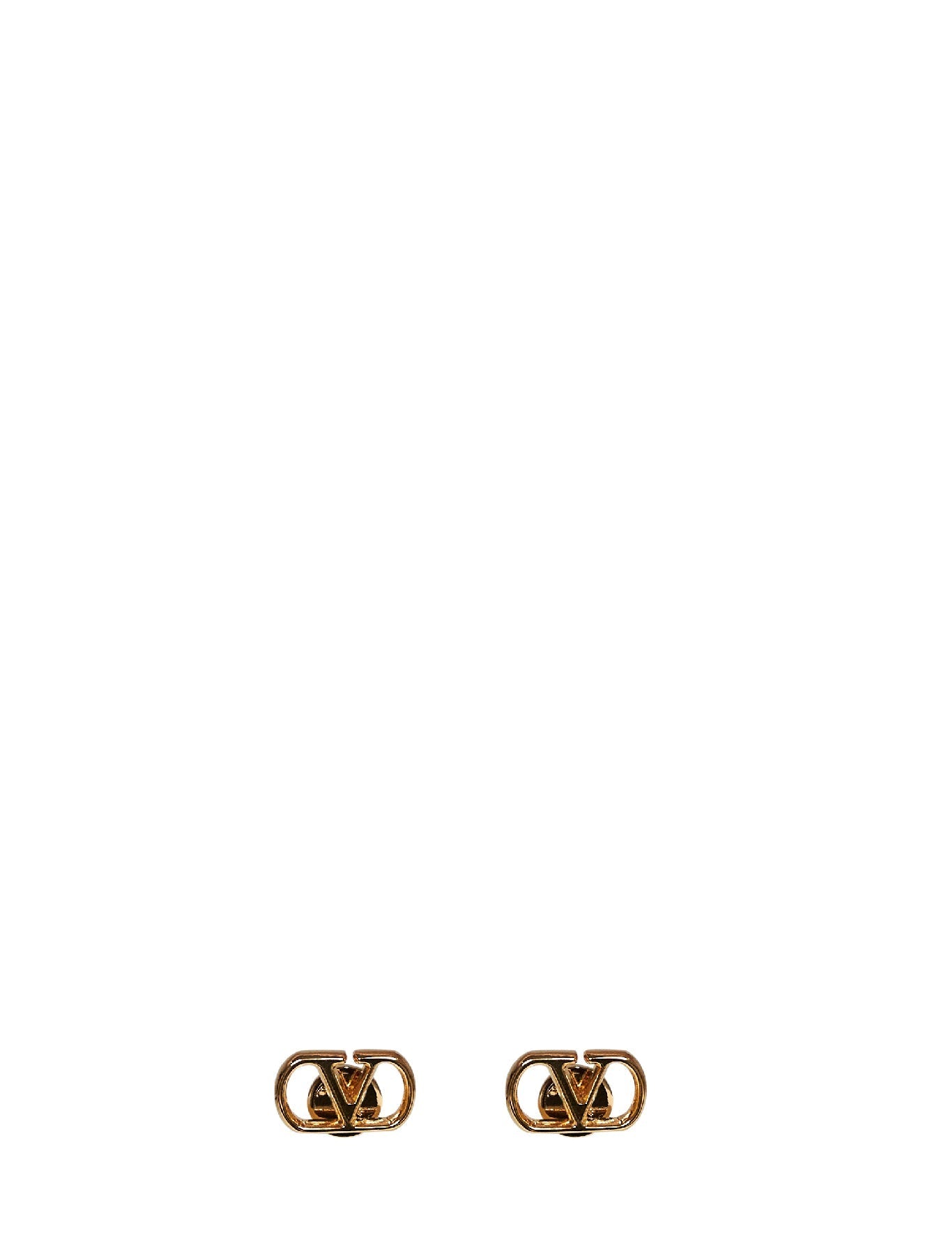 Valentino Garavani Vlogo Earrings — Gold Brass