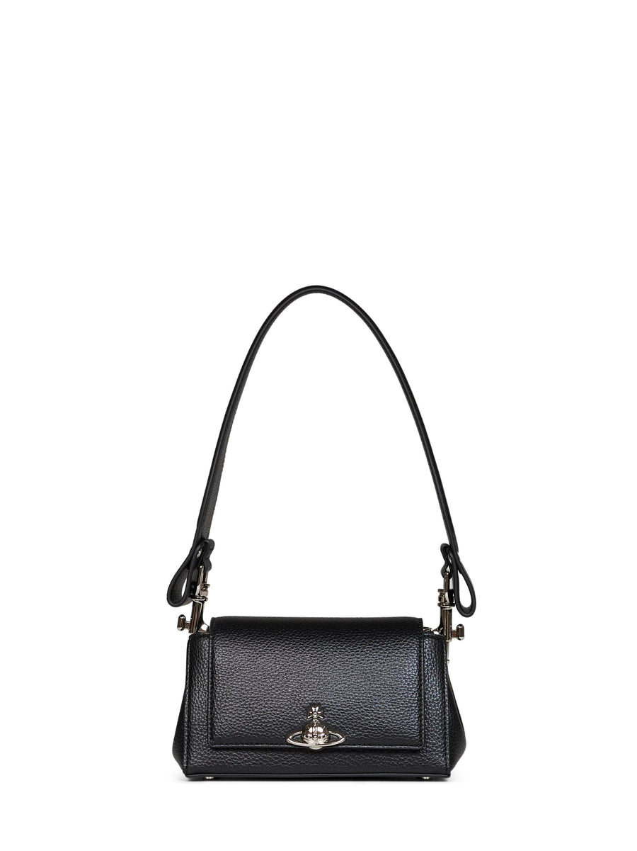 Vivienne Westwood Hazel Shoulder Bag — Black Polyethylene