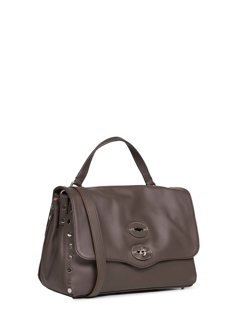 Zanellato Postina Top Handle Bag — Brown Bovine Leather (top Grain)