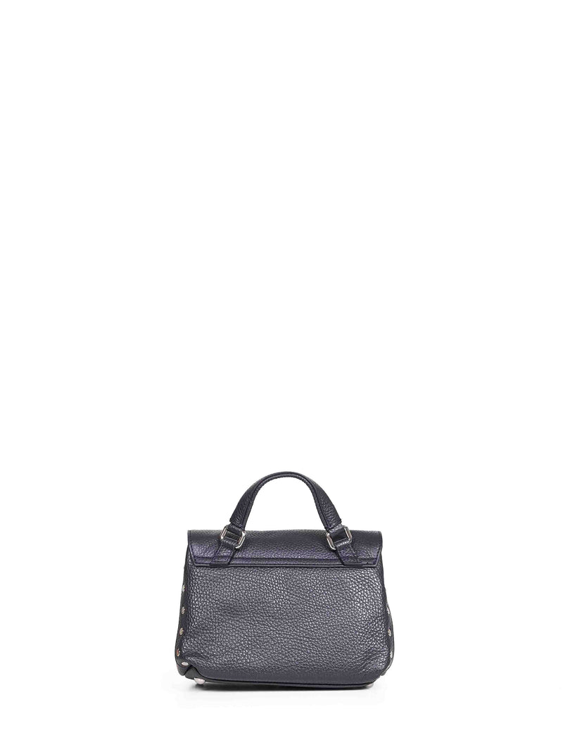 Zanellato Postina Baby Top Handle Bag — Navy Bovine Leather