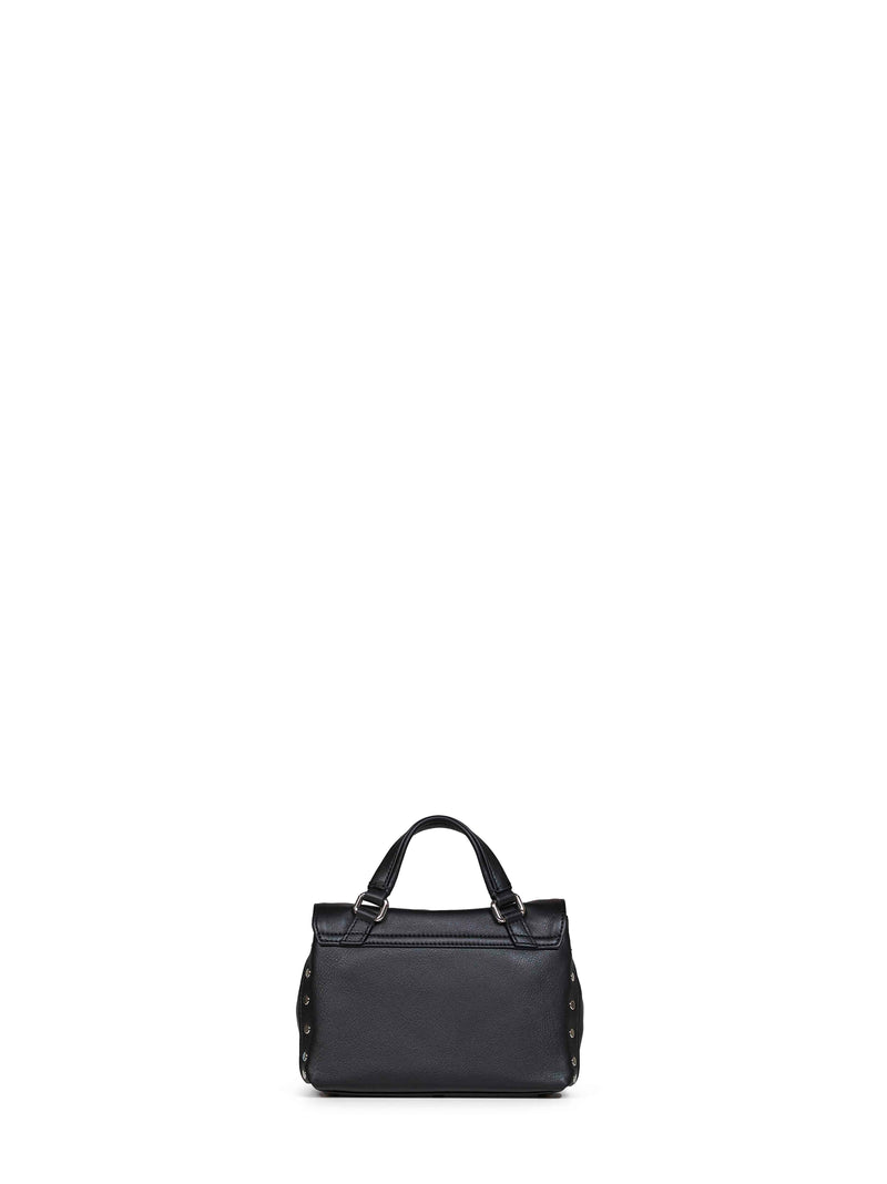 Zanellato Baby Postina Top Handle Bag — Black Bovine Leather