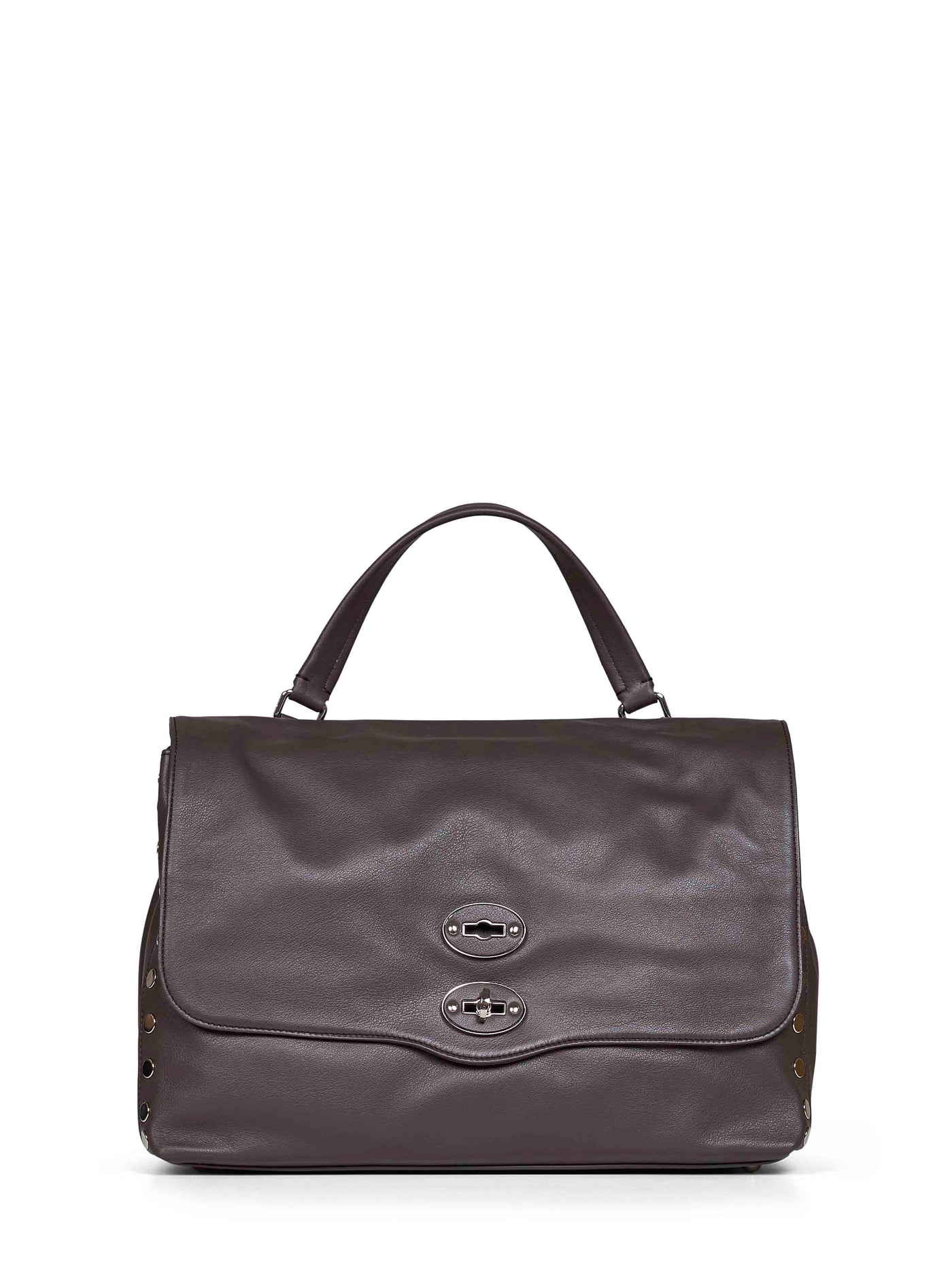 Zanellato Postina Top Handle Bag — Brown Bovine Leather