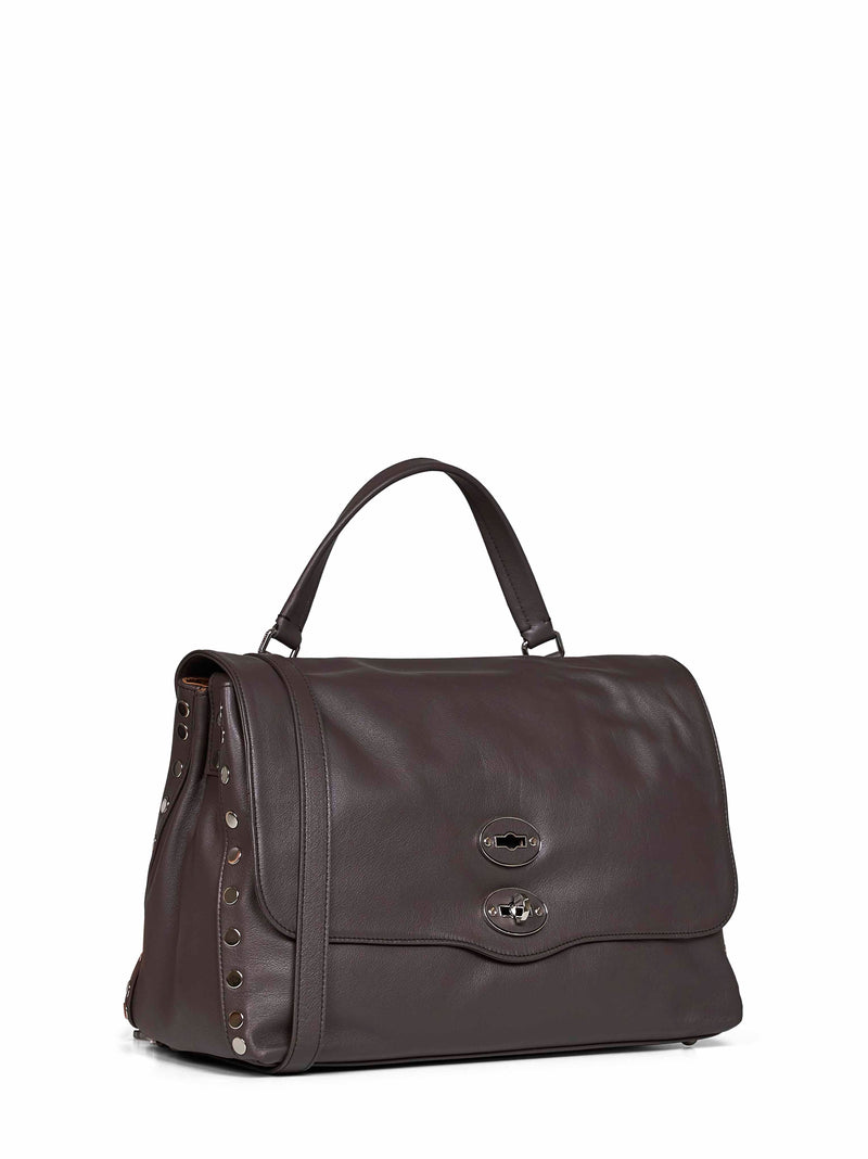 Zanellato Postina Top Handle Bag — Brown Bovine Leather