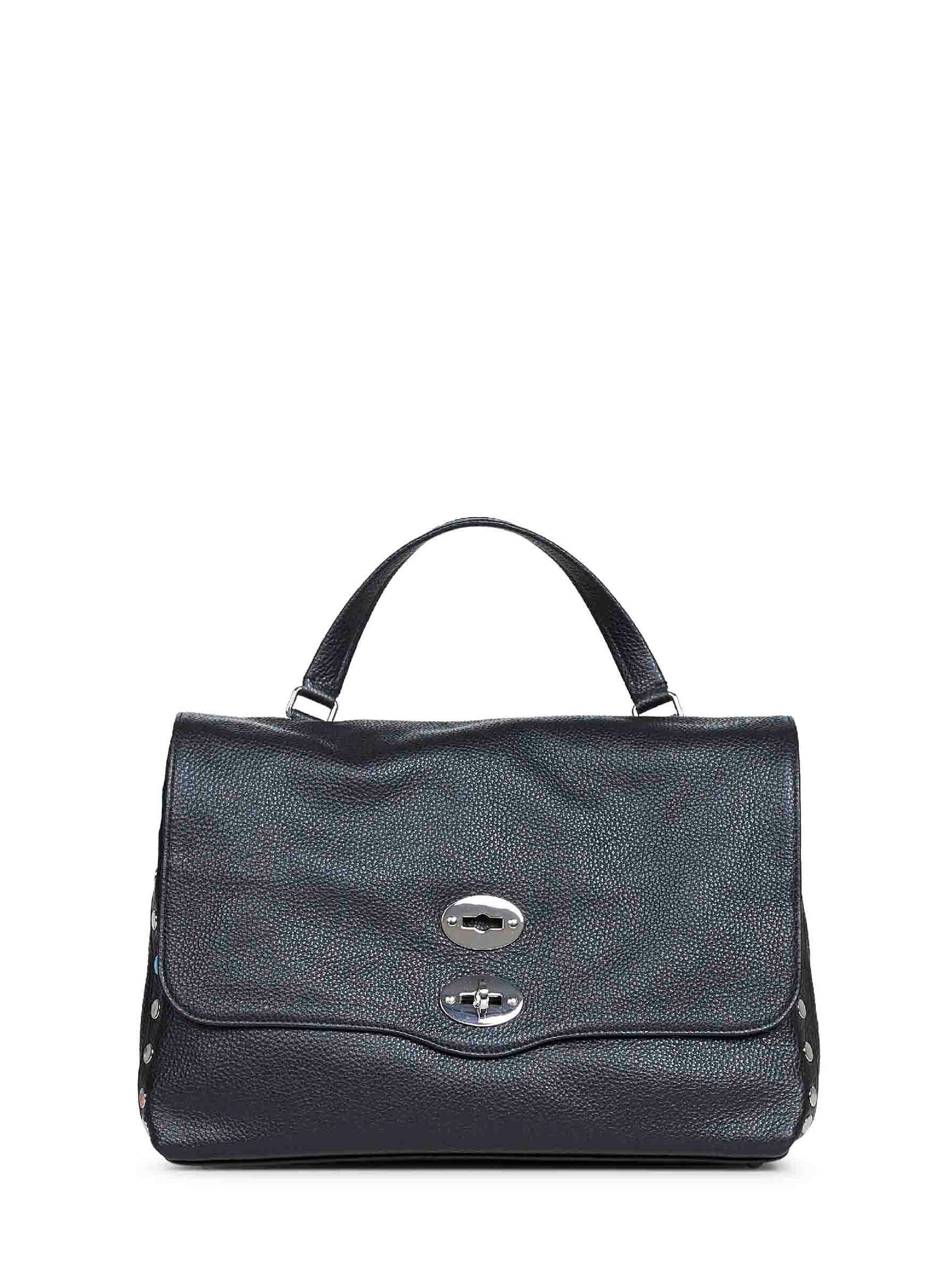 Zanellato Postina Medium Top Handle Bag — Black Leather