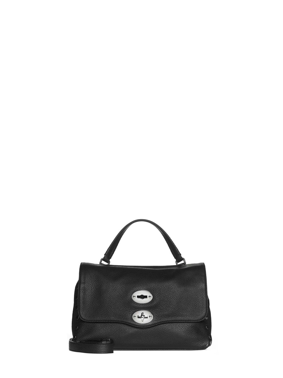 Zanellato Top Handle Bag — Black Calfskin Leather