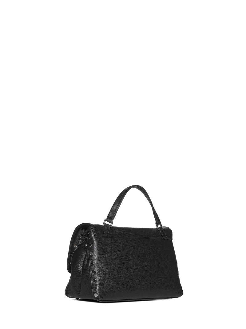 Zanellato Top Handle Bag — Black Calfskin Leather