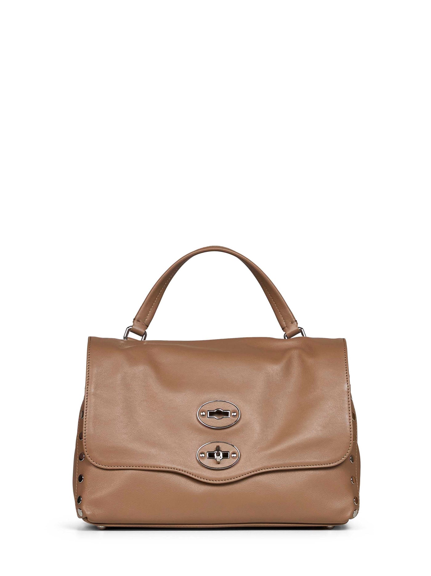 Zanellato Postina Top Handle Bag — Gray Bovine Leather