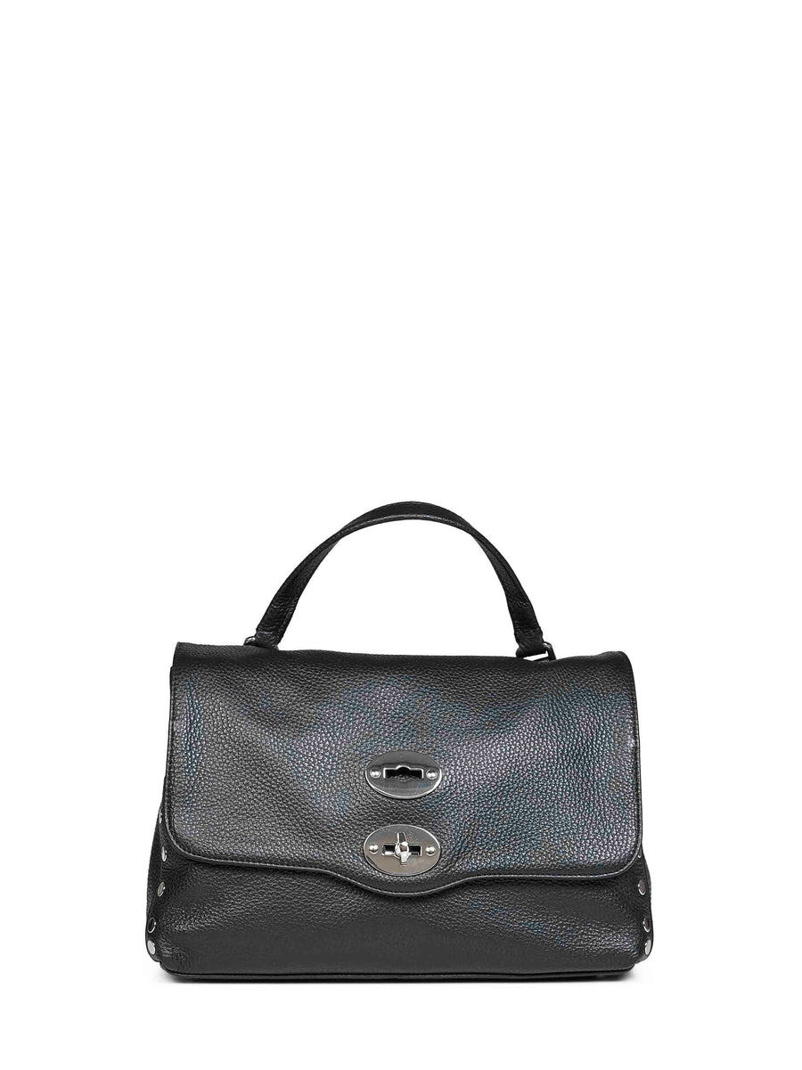 Zanellato Postina Top Handle Bag — Black Bovine Leather