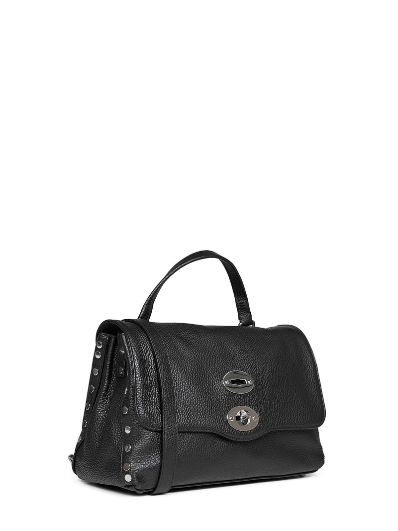 Zanellato Postina Top Handle Bag — Black Bovine Leather