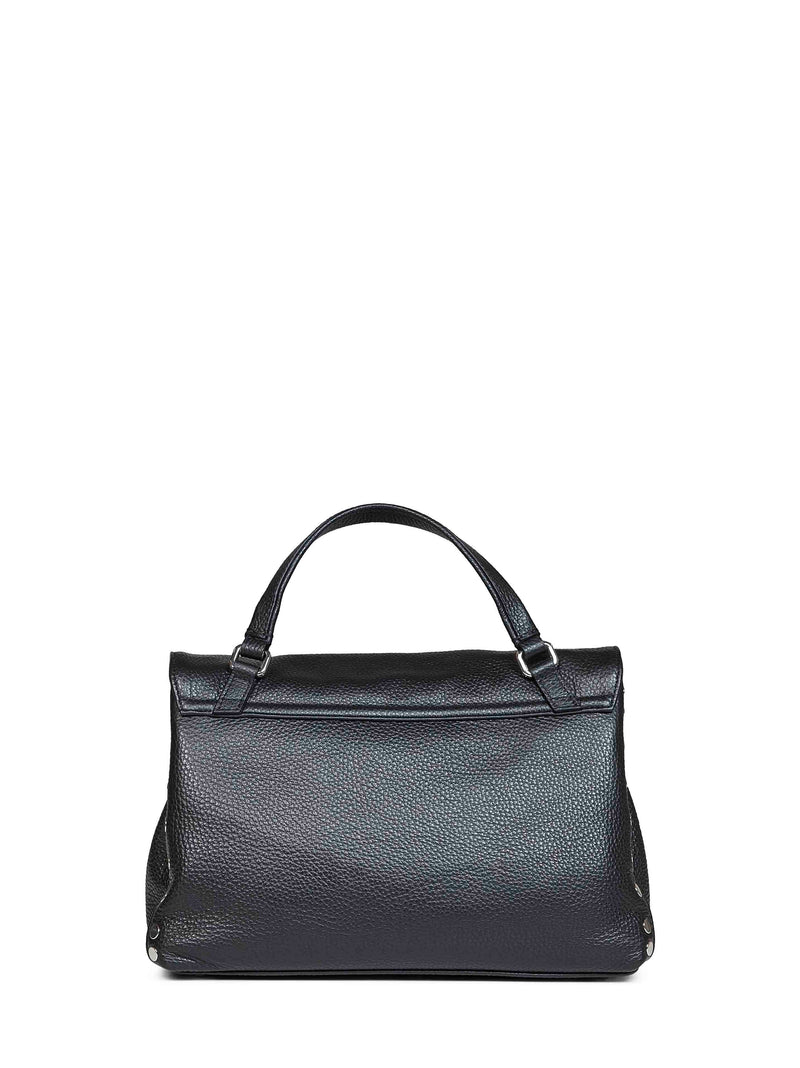 Zanellato Postina Top Handle Bag — Black Bovine Leather