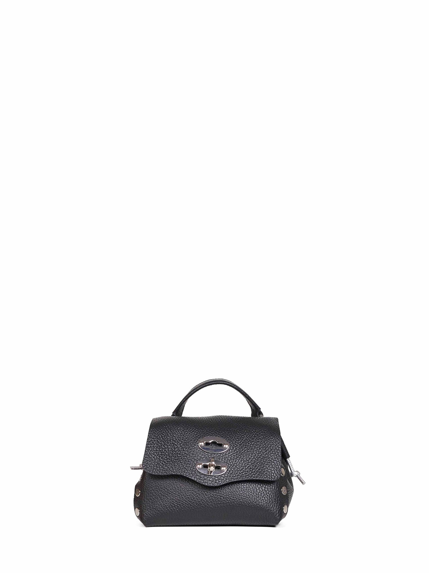 Zanellato Top Handle Bag — Black Bovine Leather (top Grain)
