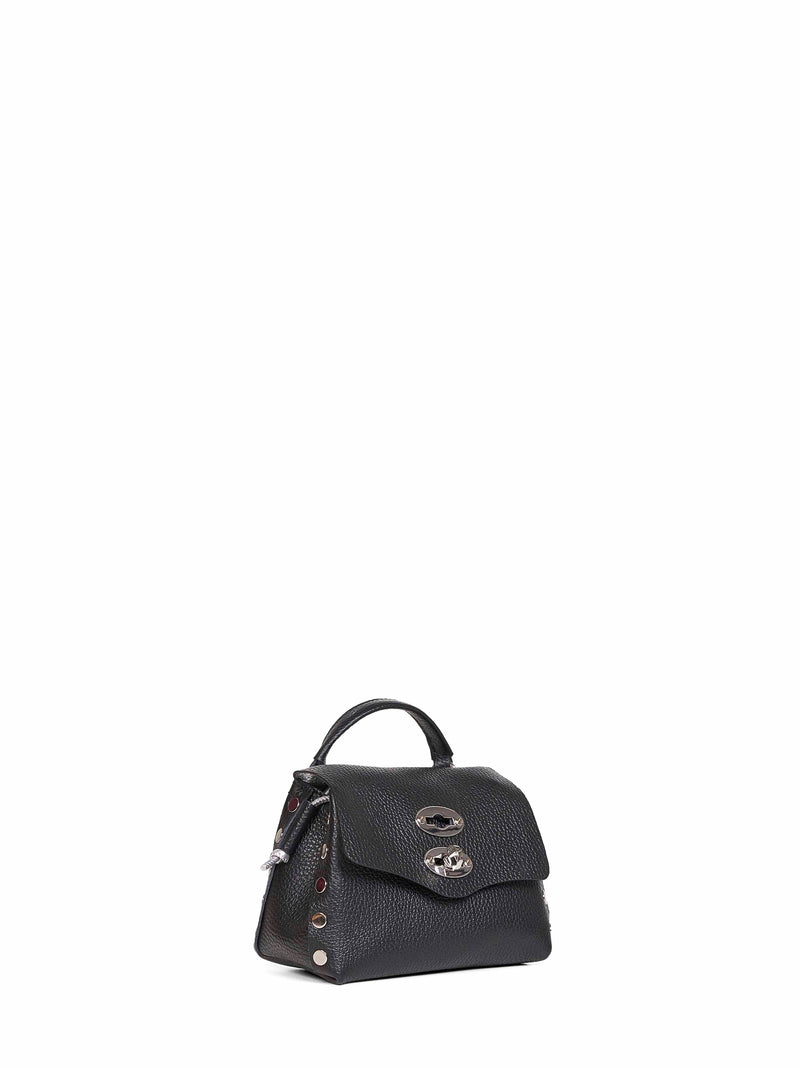 Zanellato Top Handle Bag — Black Bovine Leather (top Grain)