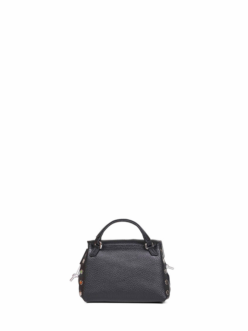 Zanellato Top Handle Bag — Black Bovine Leather (top Grain)