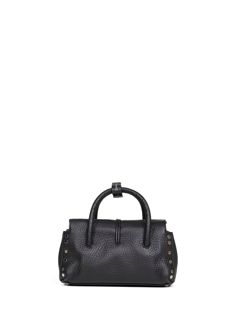 Zanellato Dotta Baby Top Handle Bag — Black Bovine Leather