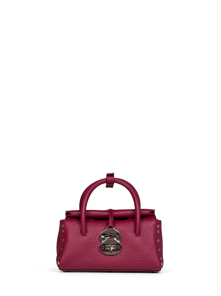 Zanellato Dotta Baby Top Handle Bag — Purple Bovine Leather