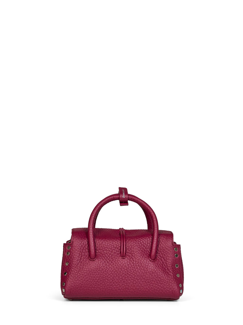 Zanellato Dotta Baby Top Handle Bag — Purple Bovine Leather