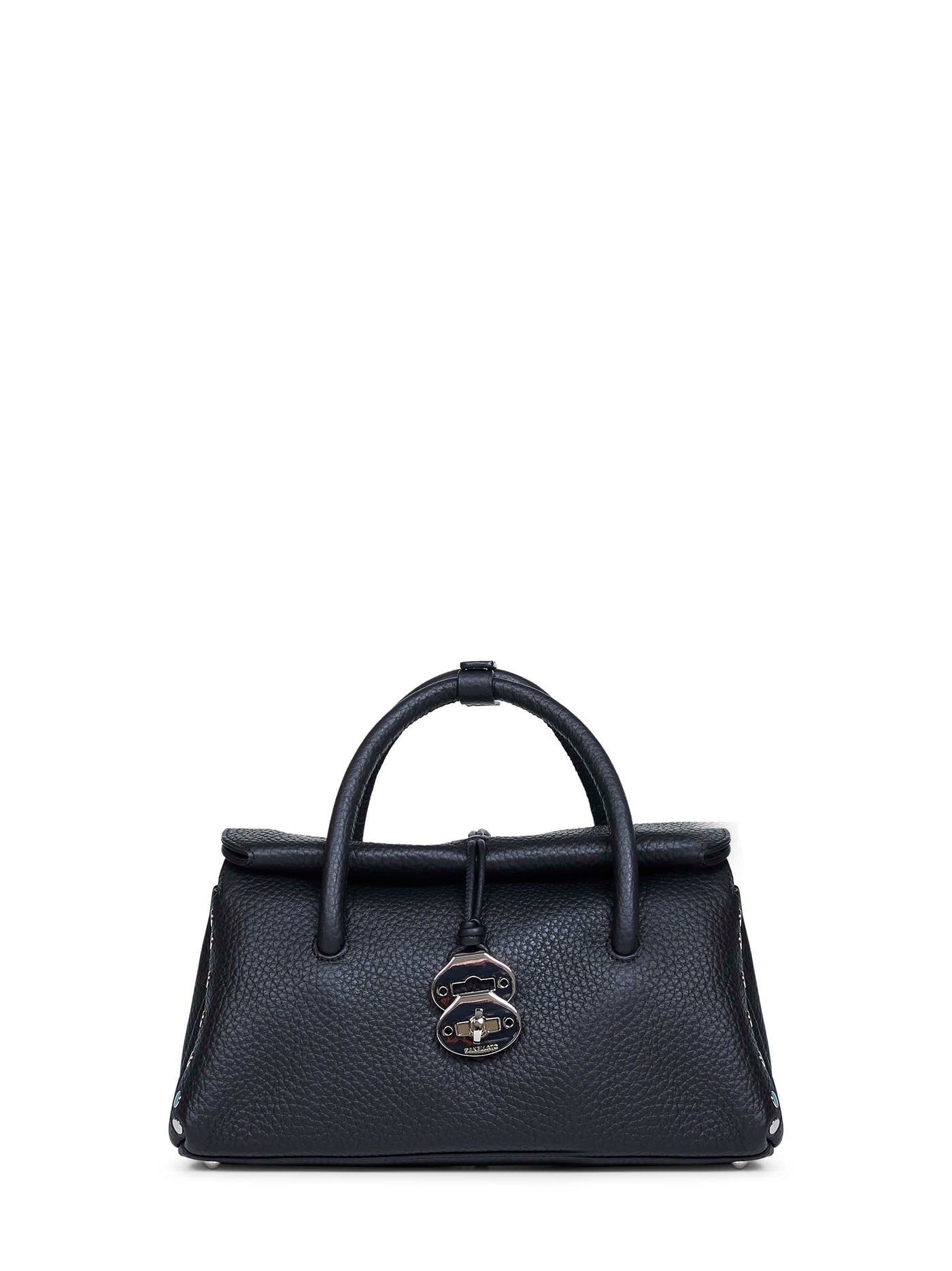 Zanellato Dotta Top Handle Bag — Black Bovine Leather