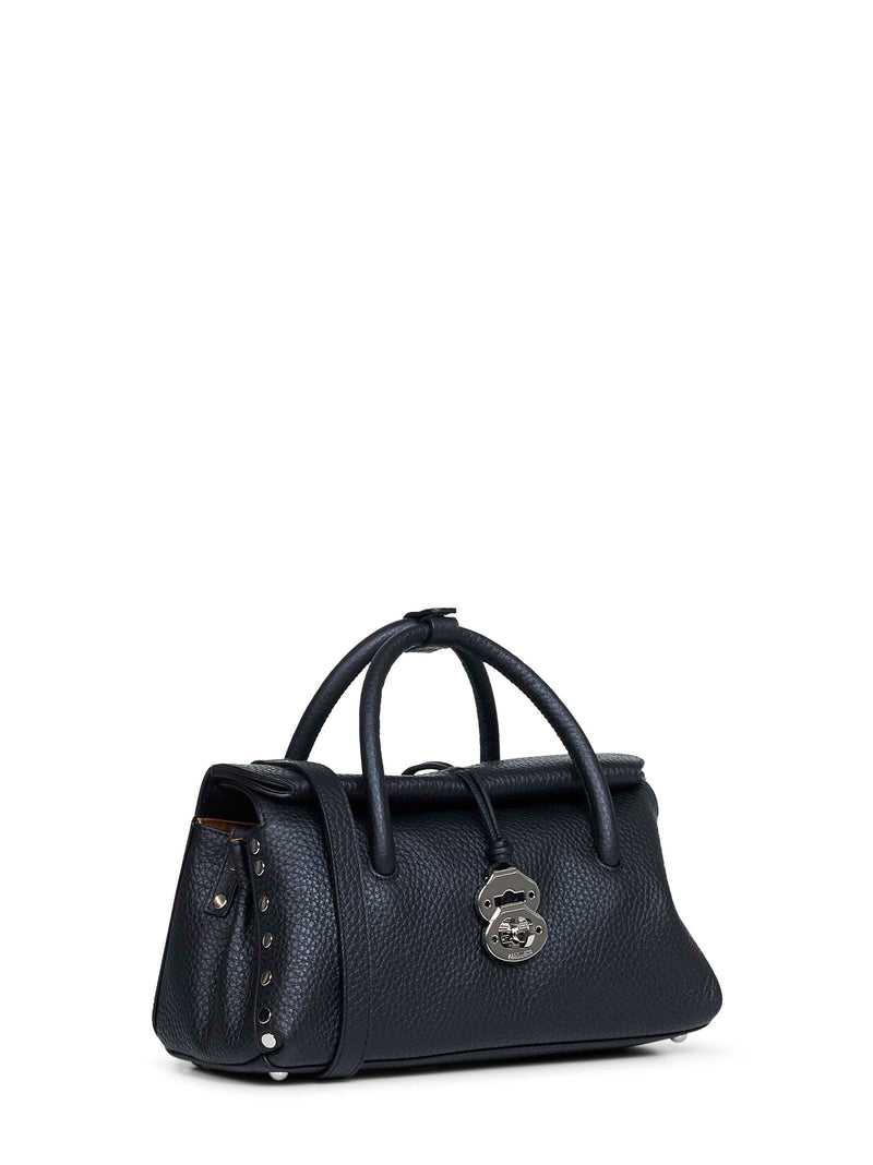 Zanellato Dotta Top Handle Bag — Black Bovine Leather