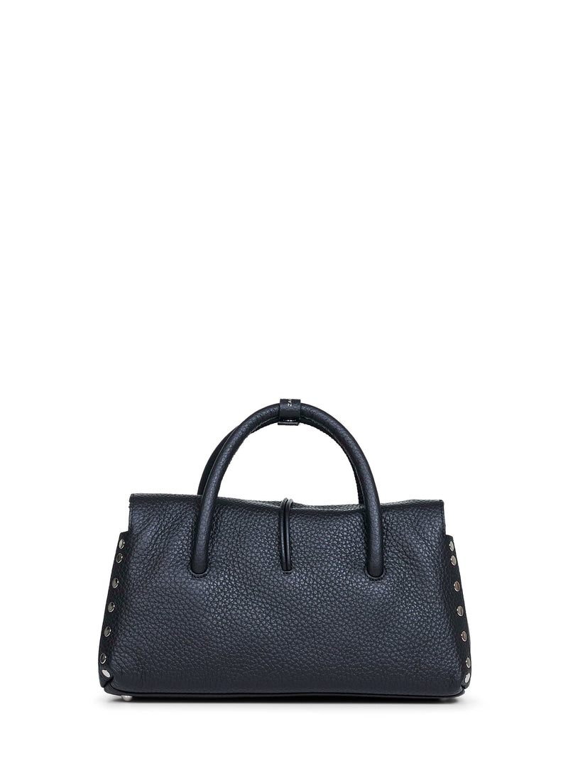 Zanellato Dotta Top Handle Bag — Black Bovine Leather