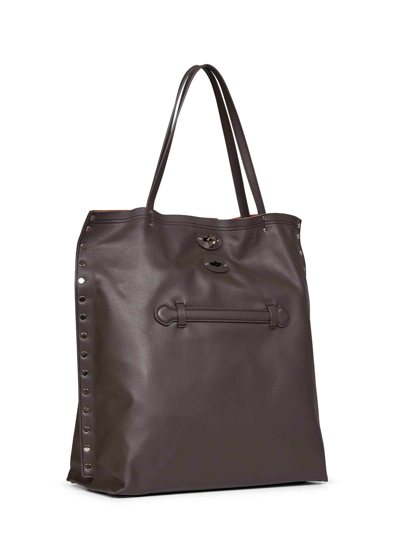 Zanellato Aspasso Tote Bag — Brown Bovine Leather