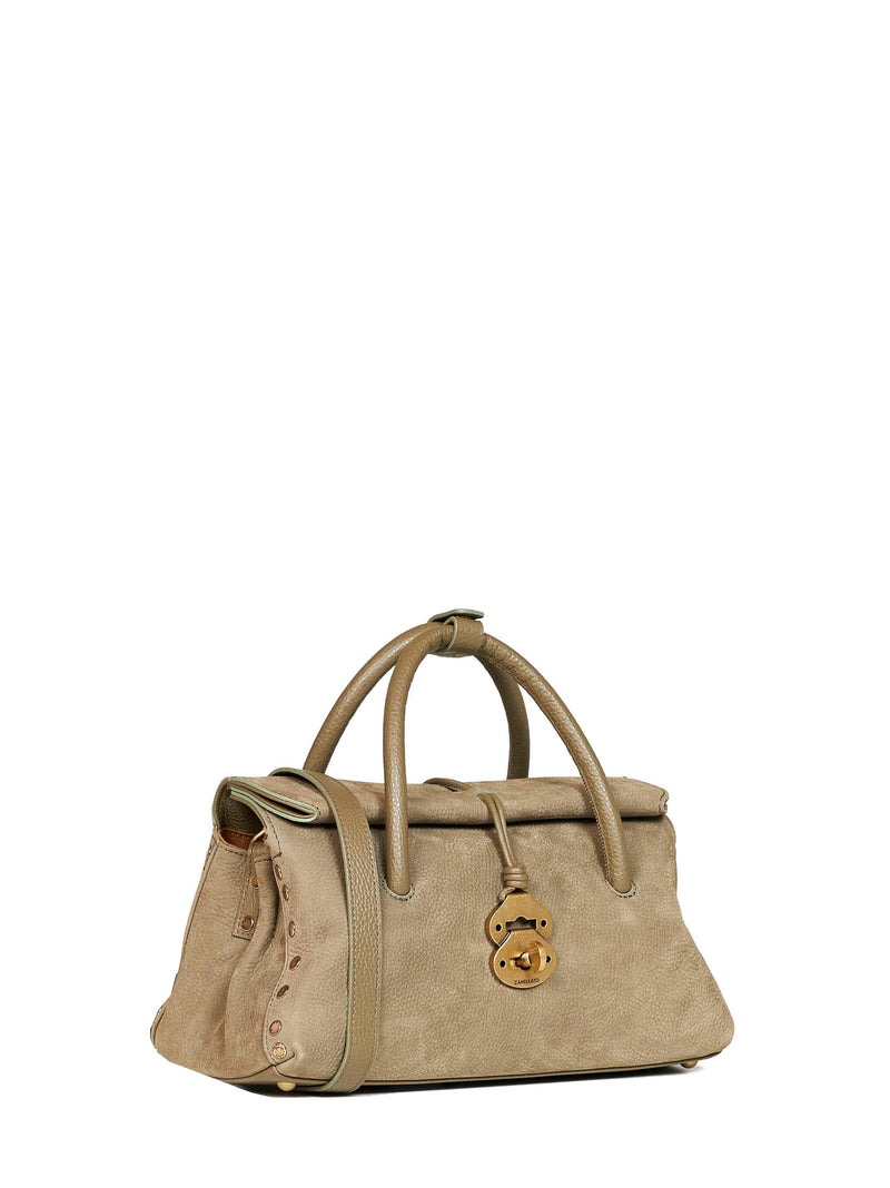 Zanellato Dotta Small Top Handle Bag — Green Bovine Leather