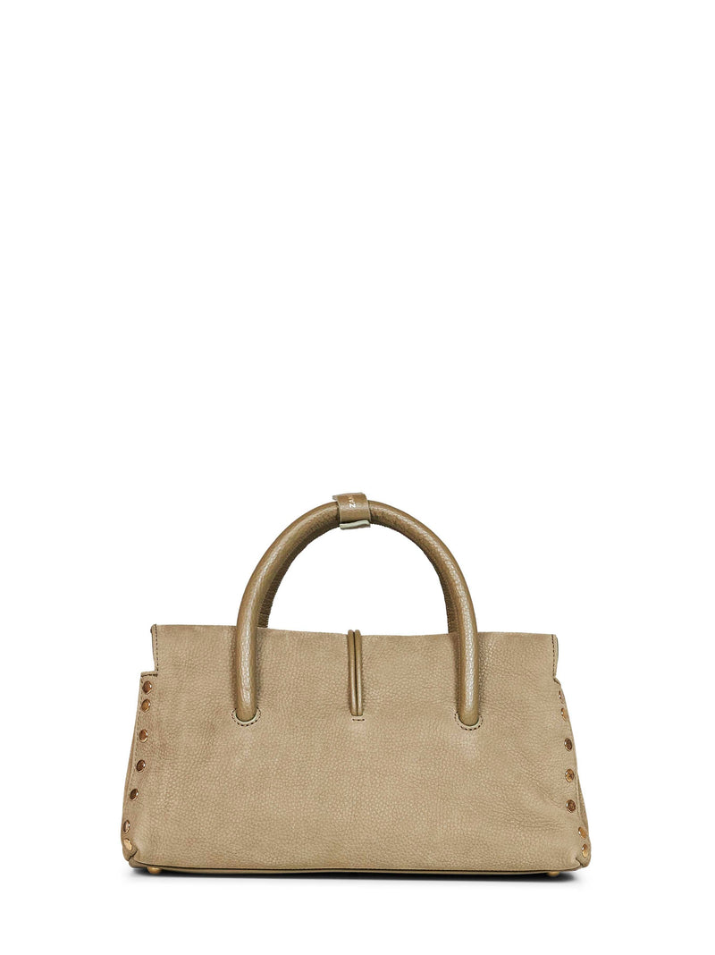Zanellato Dotta Small Top Handle Bag — Green Bovine Leather