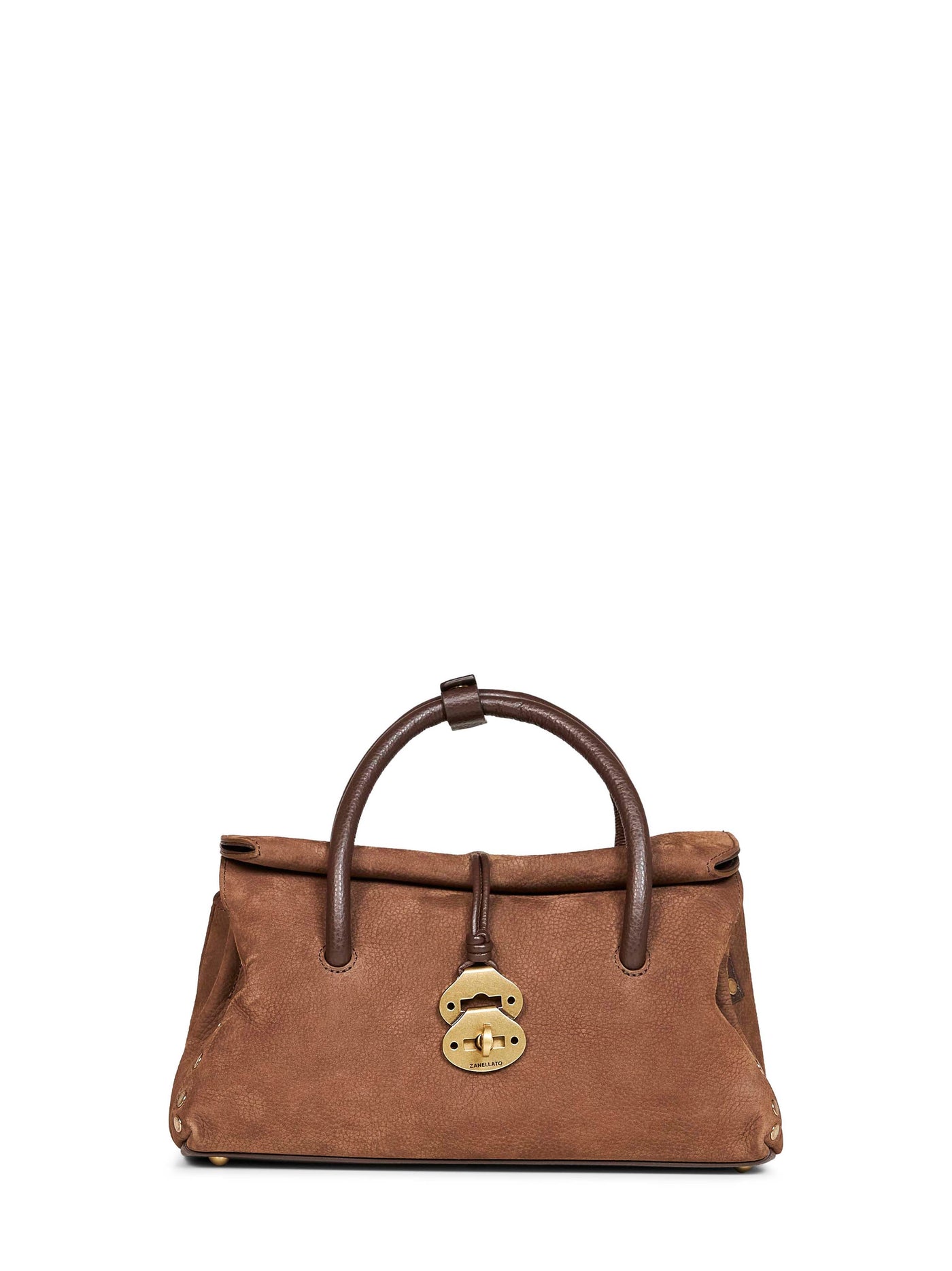 Zanellato Dotta Top Handle Bag — Brown Bovine Leather