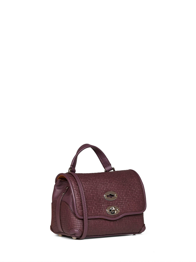 Zanellato Top Handle Bag — Purple Calf Leather
