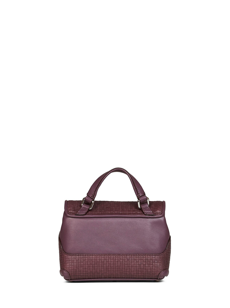 Zanellato Top Handle Bag — Purple Calf Leather