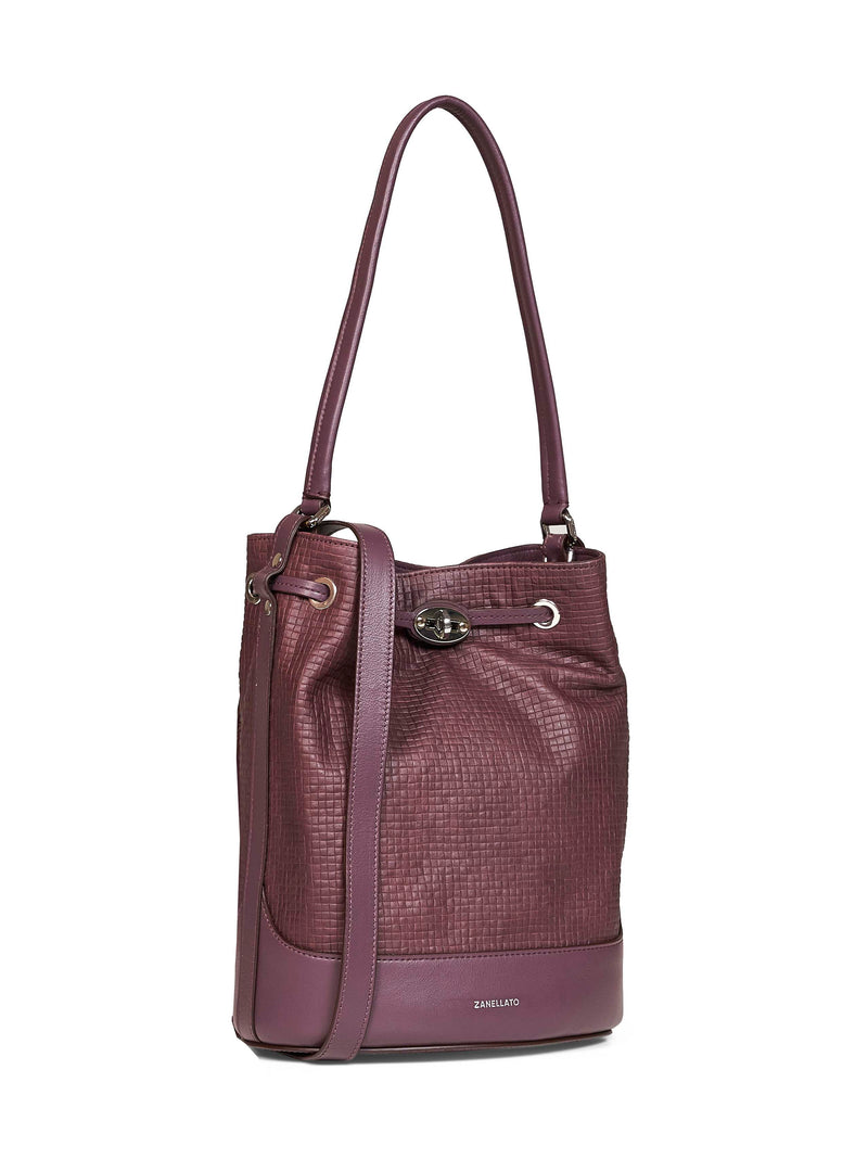 Zanellato Monda Shoulder Bag — Purple Bovine Leather