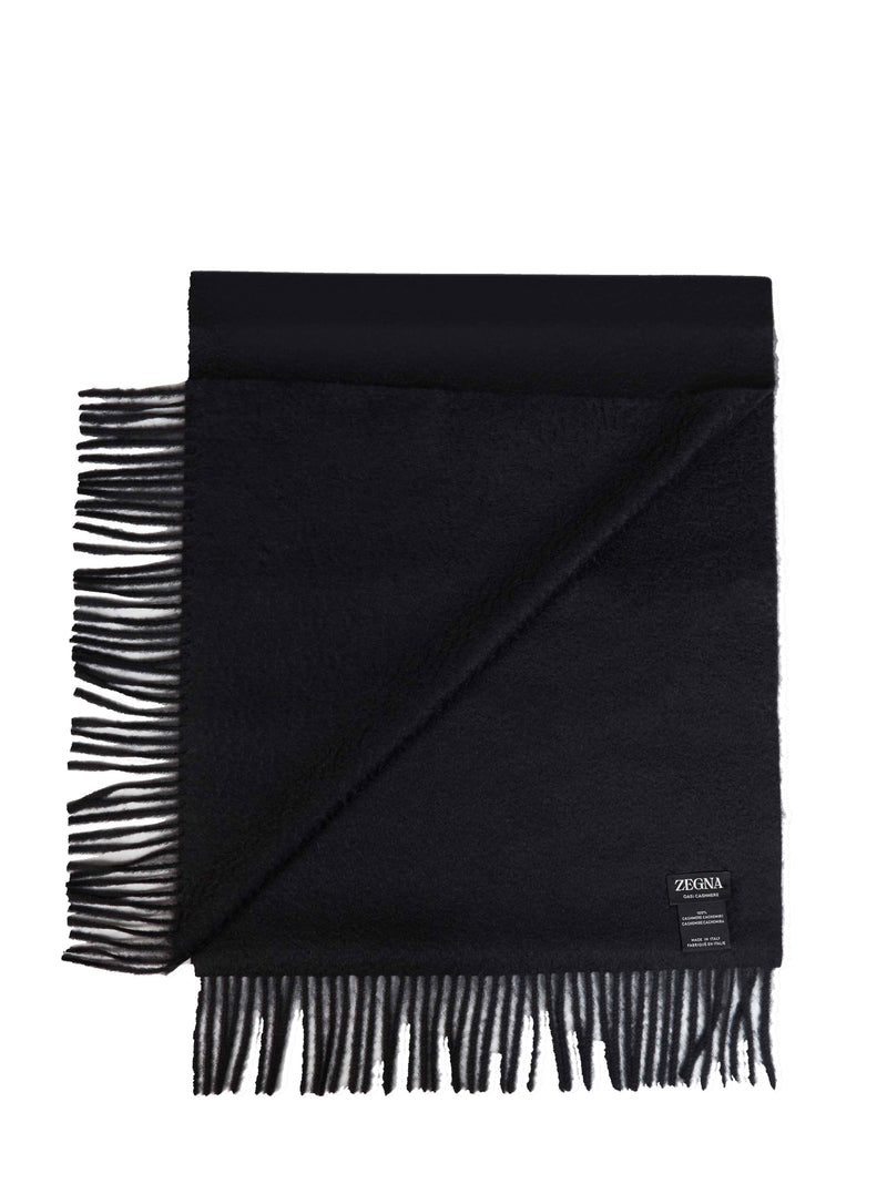 Zegna Scarf — Black Cashmere Scarfs