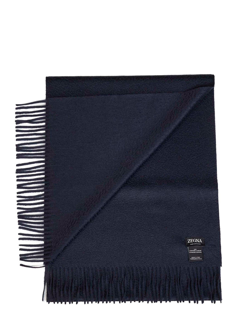 Zegna Oasi Scarf — Navy Cashmere Scarfs