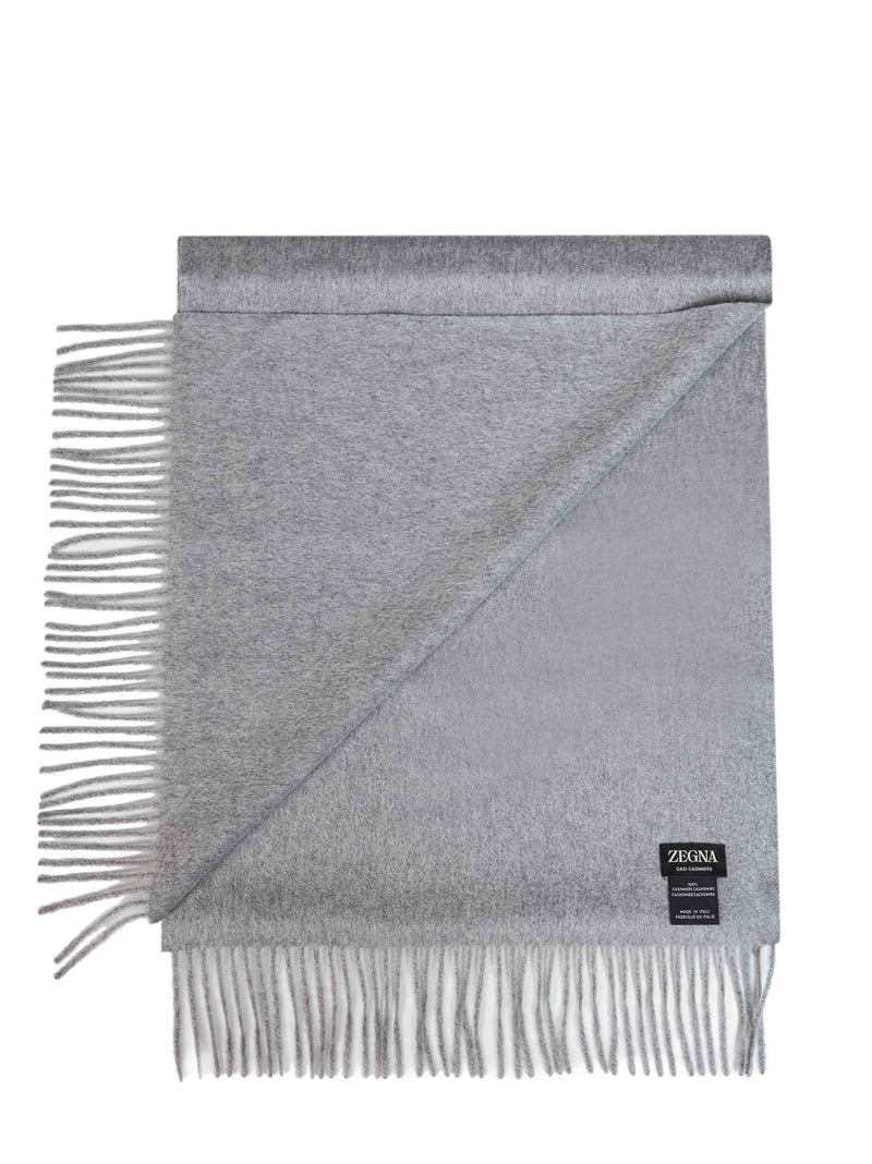 Zegna Oasi Scarf — Gray Cashmere Scarfs