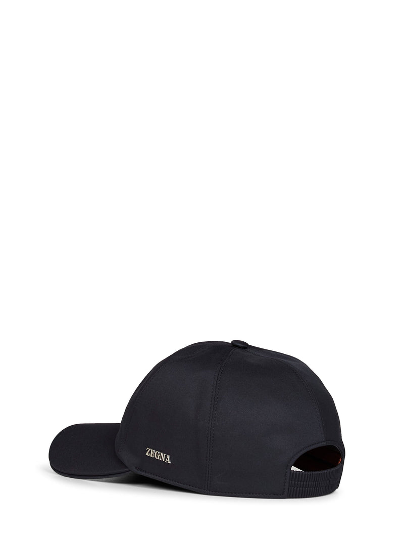 Zegna E8i07ha4b2abl1 Baseball Cap — Navy Polyester Caps