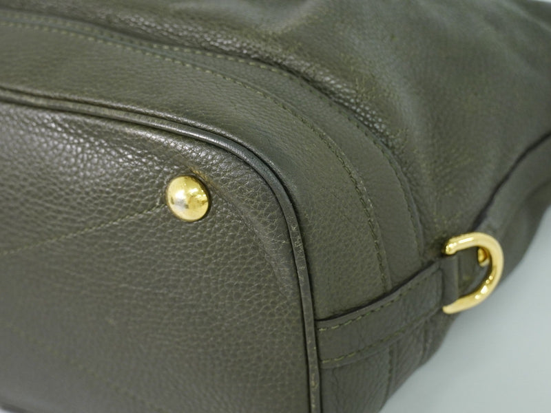 Louis Vuitton Stellar Mahina Leather Khaki Bag