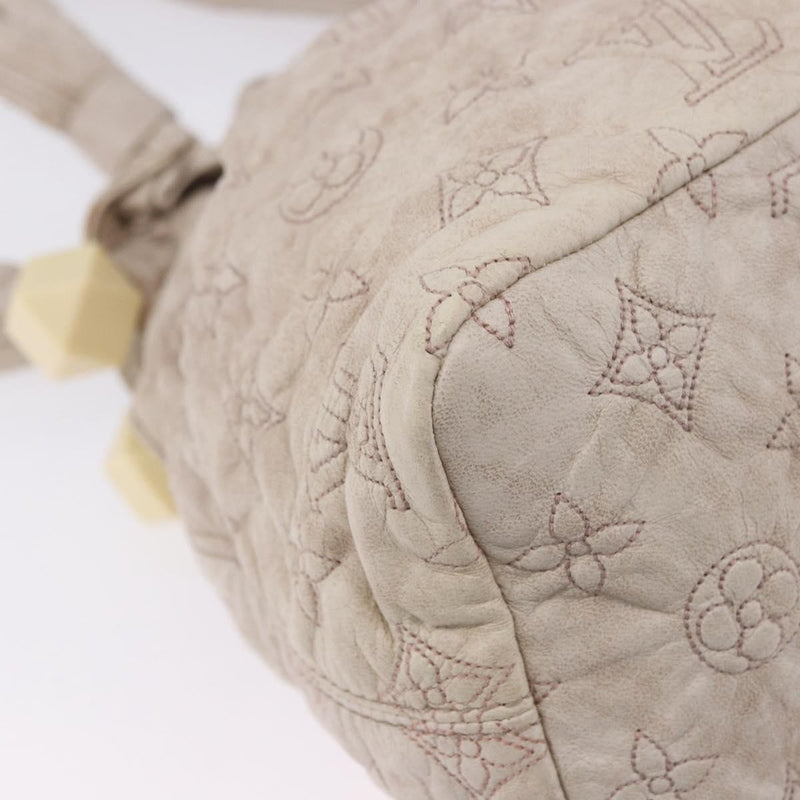 Louis Vuitton Olympe Stratus Limited Edition Monogram Lambskin Beige Leather Bag