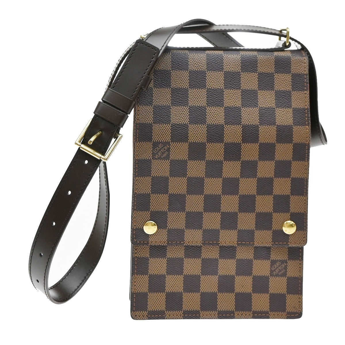 Louis Vuitton Portobello Messenger Damier Ebene Brown Canvas
