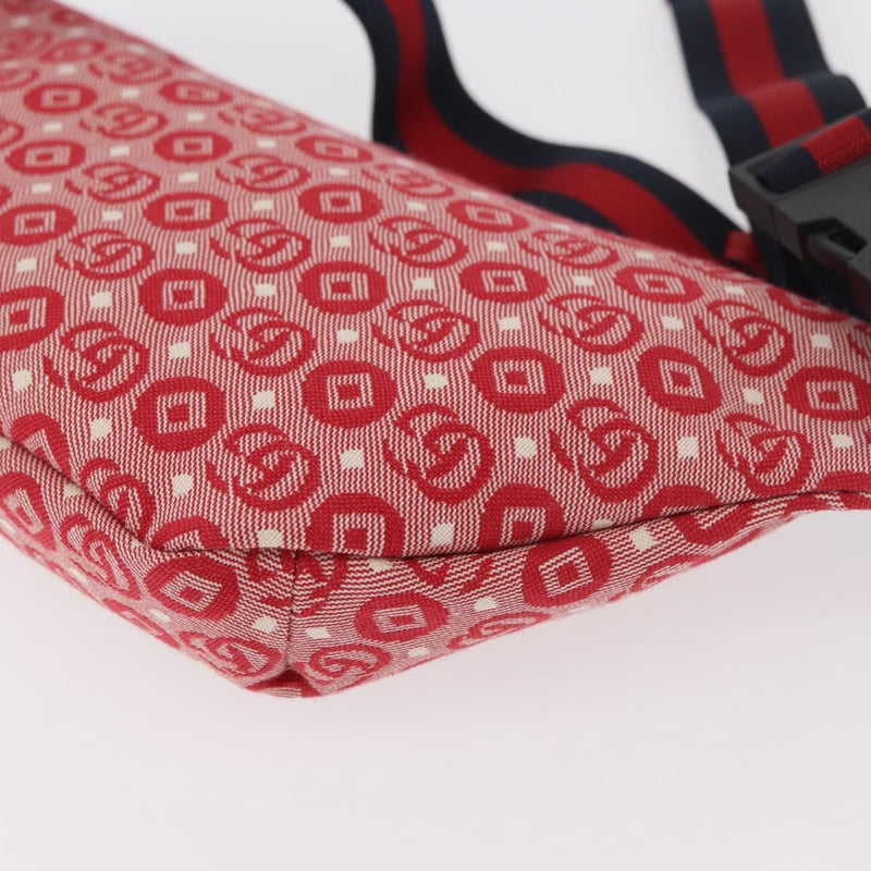 Gucci Childrens Belt Printed Coated Canvas Red Bag
