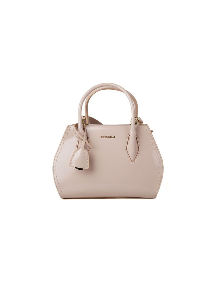 Coccinelle Lord Top Handle Bag — Beige Calf Split