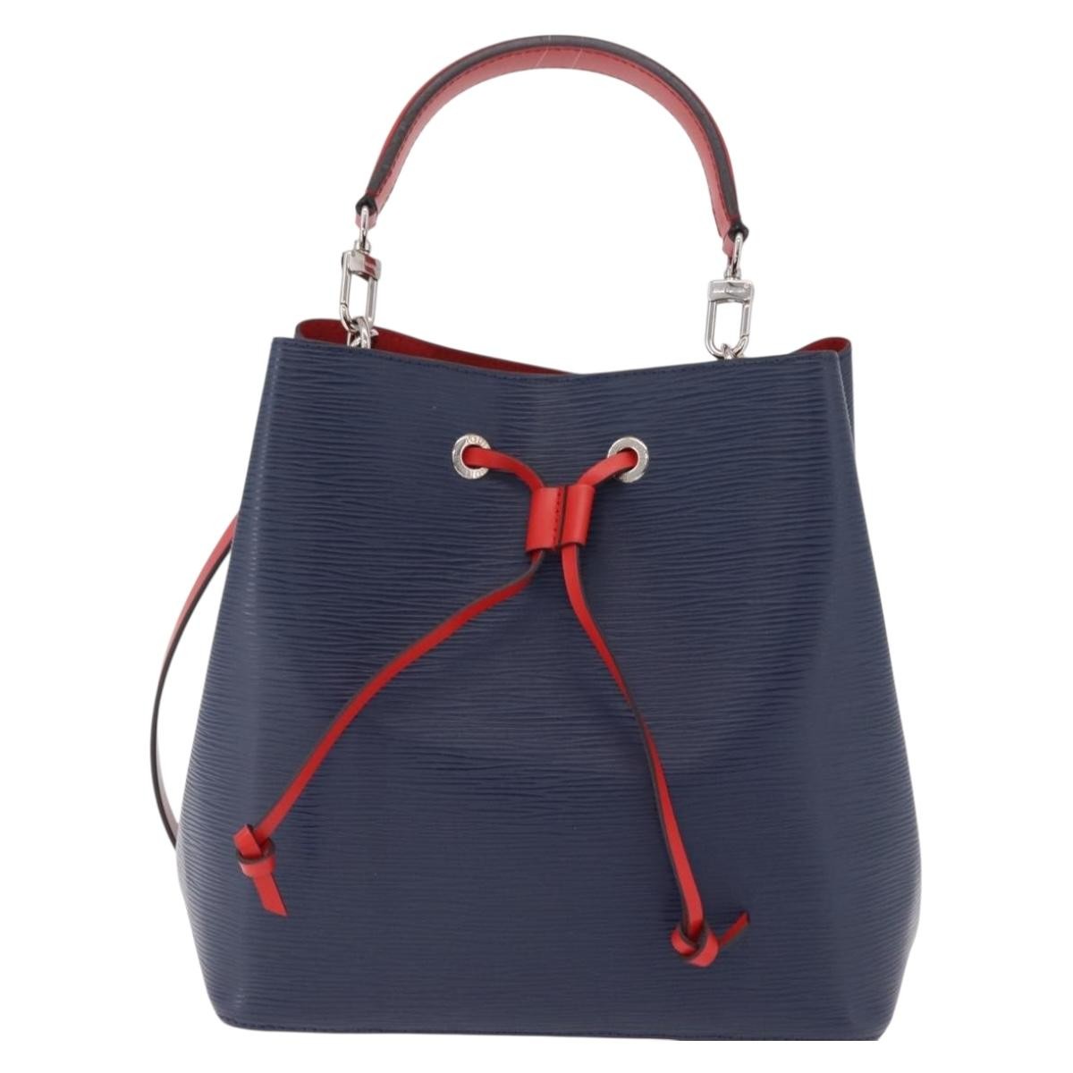 Louis Vuitton Neonoe Limited Edition Colored Damier Navy Leather Bag