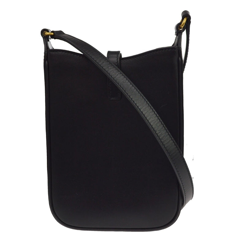Saint Laurent Le 5 A 7 Vertical Leather Black Bag