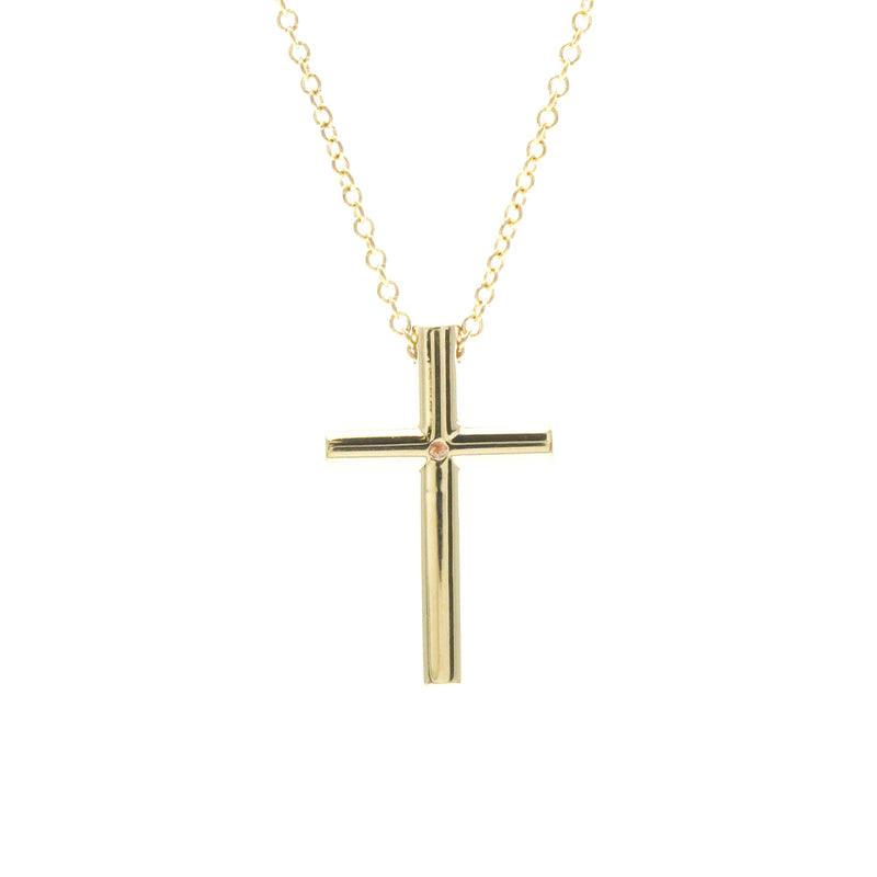 Tiffany & Co. Cross Pendant 18k Yellow Gold With Diamond Yellow_gold Bijoux