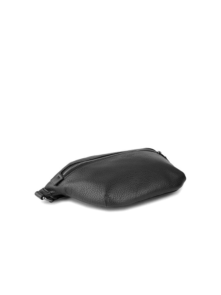 Coach Pebbled Leather Belt Bag — Black