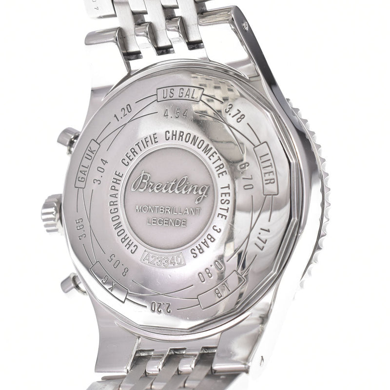 Breitling Navitimer Montbrillant Chronograph Automatic Stainless Steel And Leather Watches