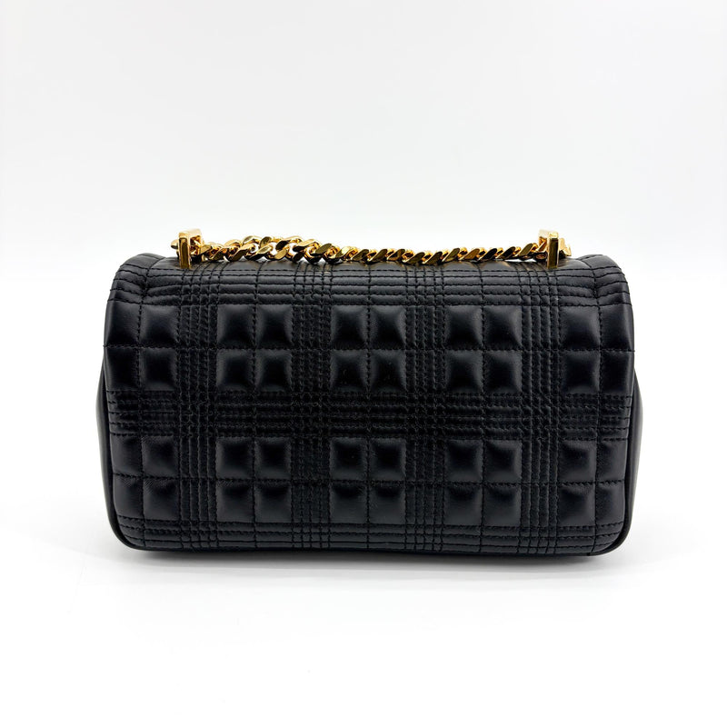 Burberry Lola Bum Quilted Lambskin Black Leather Bag