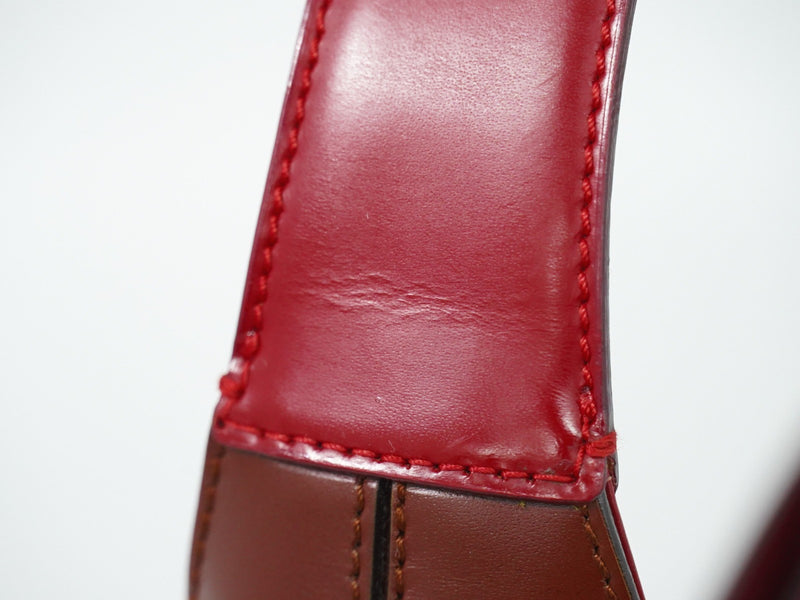 Salvatore Ferragamo Gancini Hobo Leather Brown