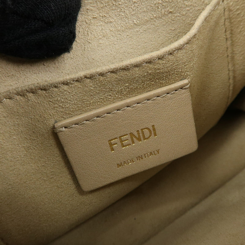 Fendi Kan I Leather Beige Bag