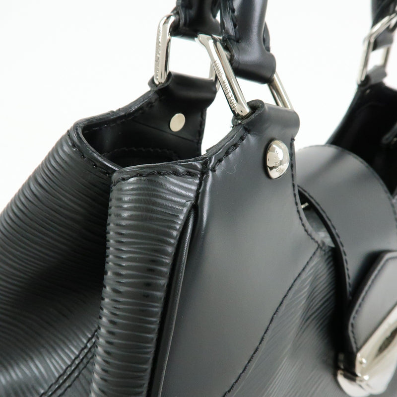 Louis Vuitton Montaigne Sac Epi Leather Black Bag