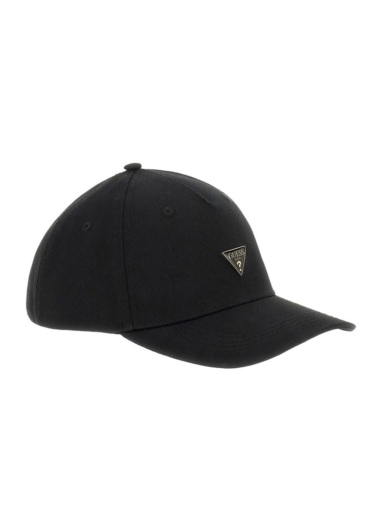 Guess Aw5608 Cotton Gabardine Baseball Cap — Black Caps